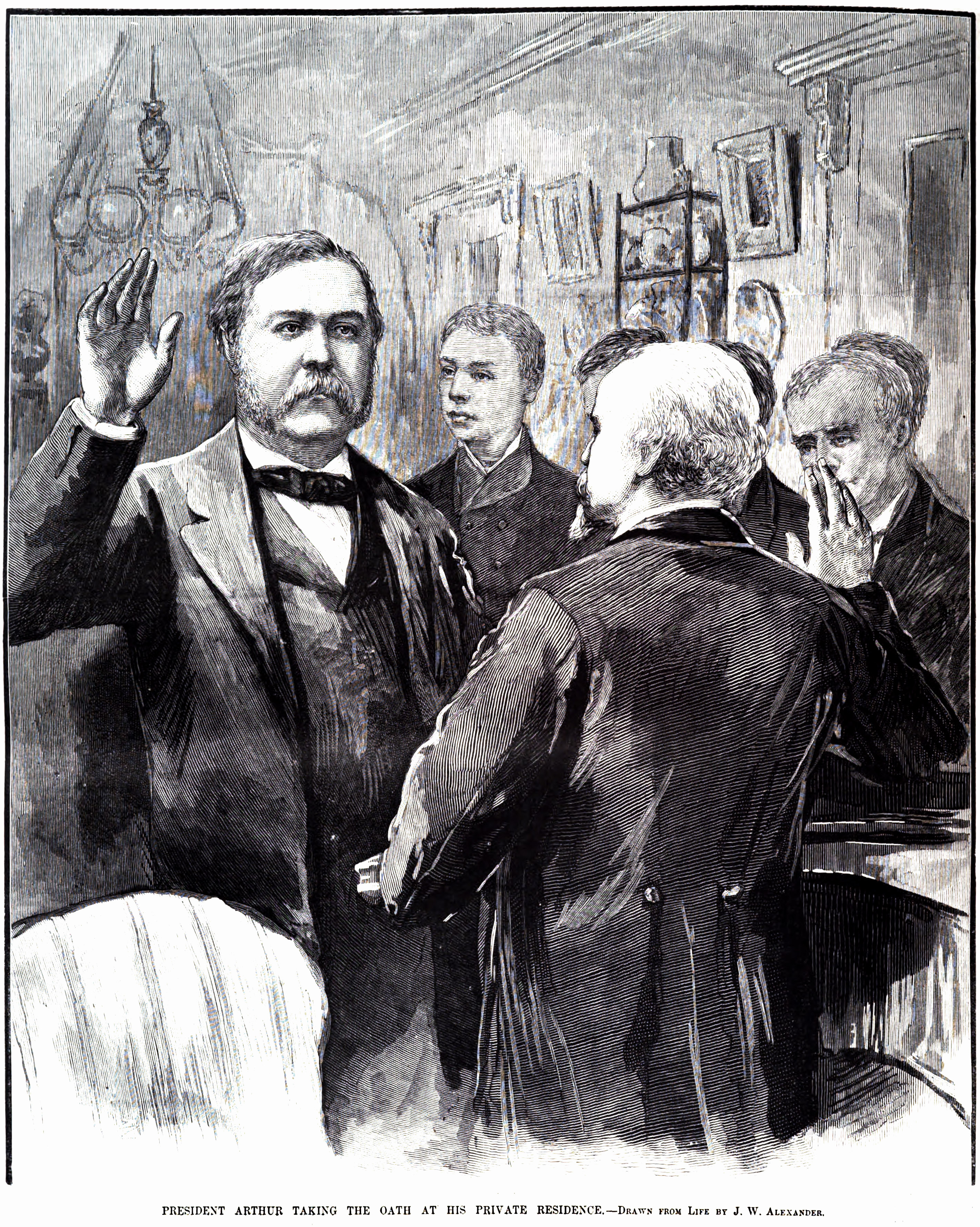 President Arthur Taking the Oath at His Private Residence