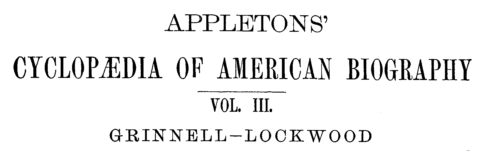 Appleton's Cyclopædia of American Biography