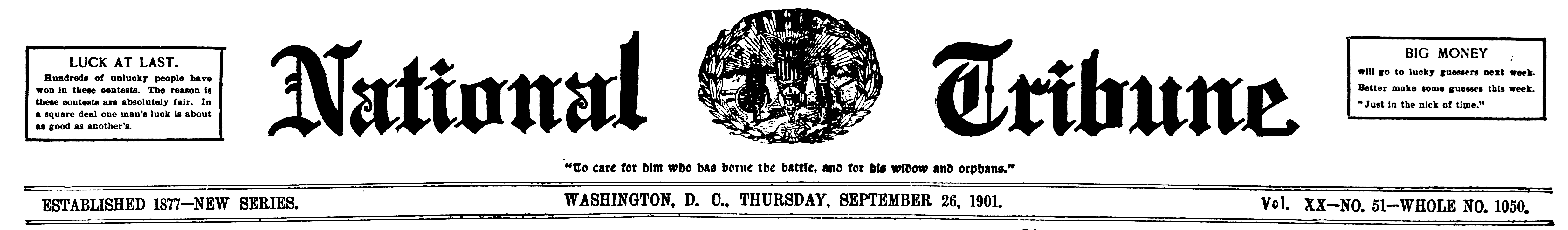 National Tribune, September 26, 1901