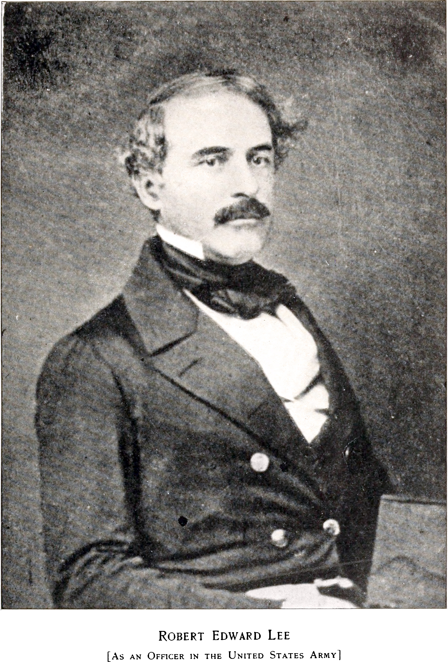 Robert Edward Lee [As an Officer in the United States Army] in: Life and Letters of Robert Edward Lee, Soldier and Man by J. William Jones, 1906, after page 70.