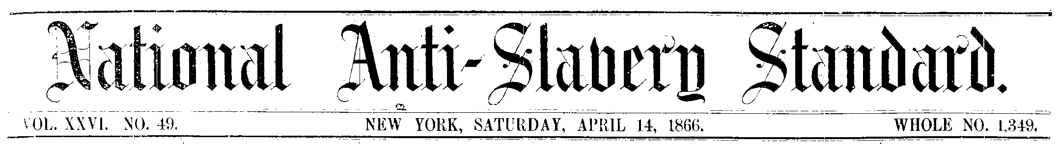National Anti-Slavery Standard, April 14, 1866