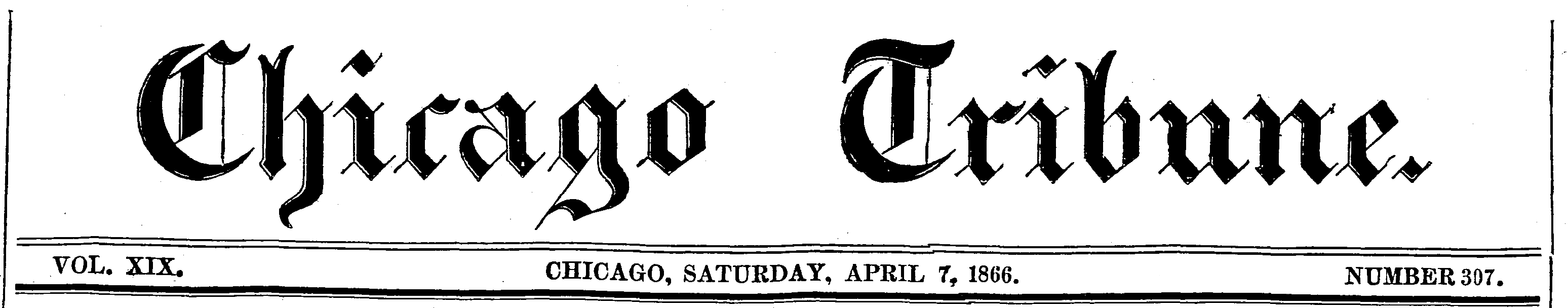 Chicago Tribune, April 7, 1866